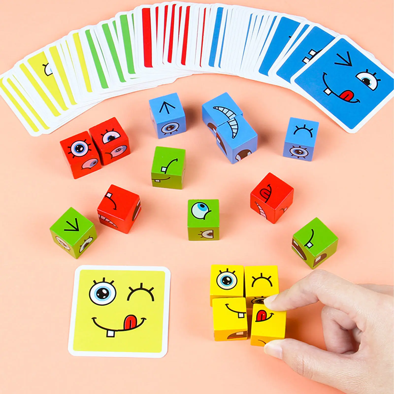 Настольная интерактивная игра Ummi Face Change Rubik's Cube, White 1, купить оптом с доставкой
