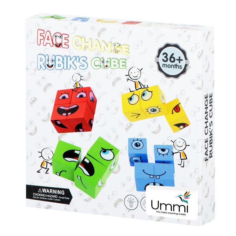 Настільна інтерактивна гра Ummi Face Change Rubiks Cube на малюнкі №5