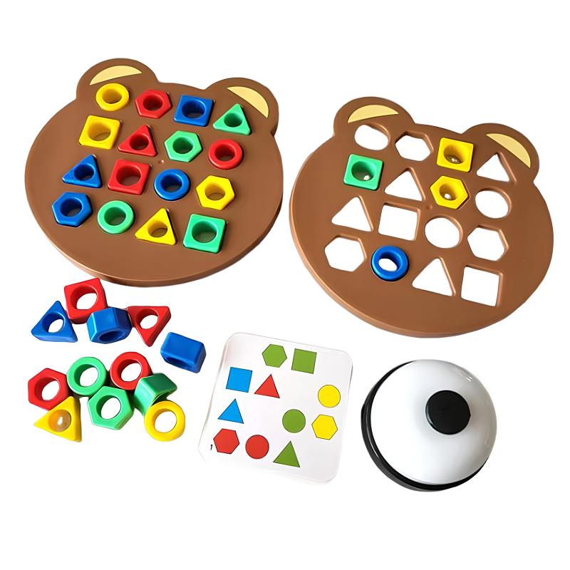 Настольная интерактивная игра Ummi Shape Matching Game + answer bell на картинке №1