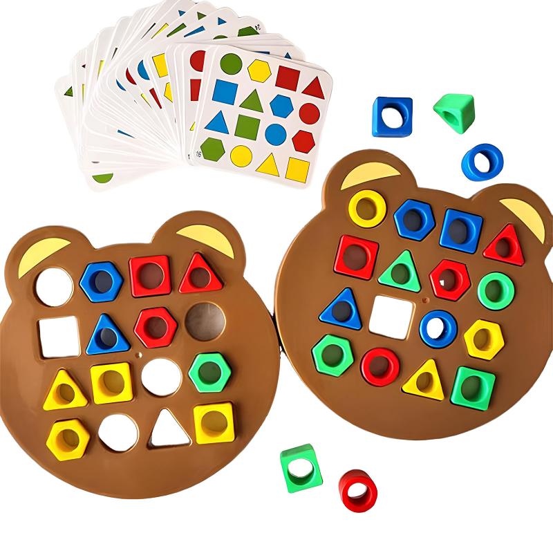 Настольная интерактивная игра Ummi Shape Matching Game + answer bell на картинке №2