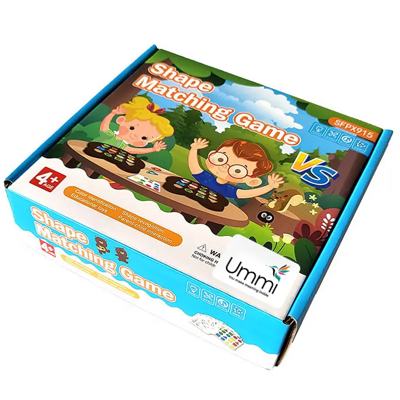 Настольная интерактивная игра Ummi Shape Matching Game + answer bell, Colorful 2, купить оптом с доставкой