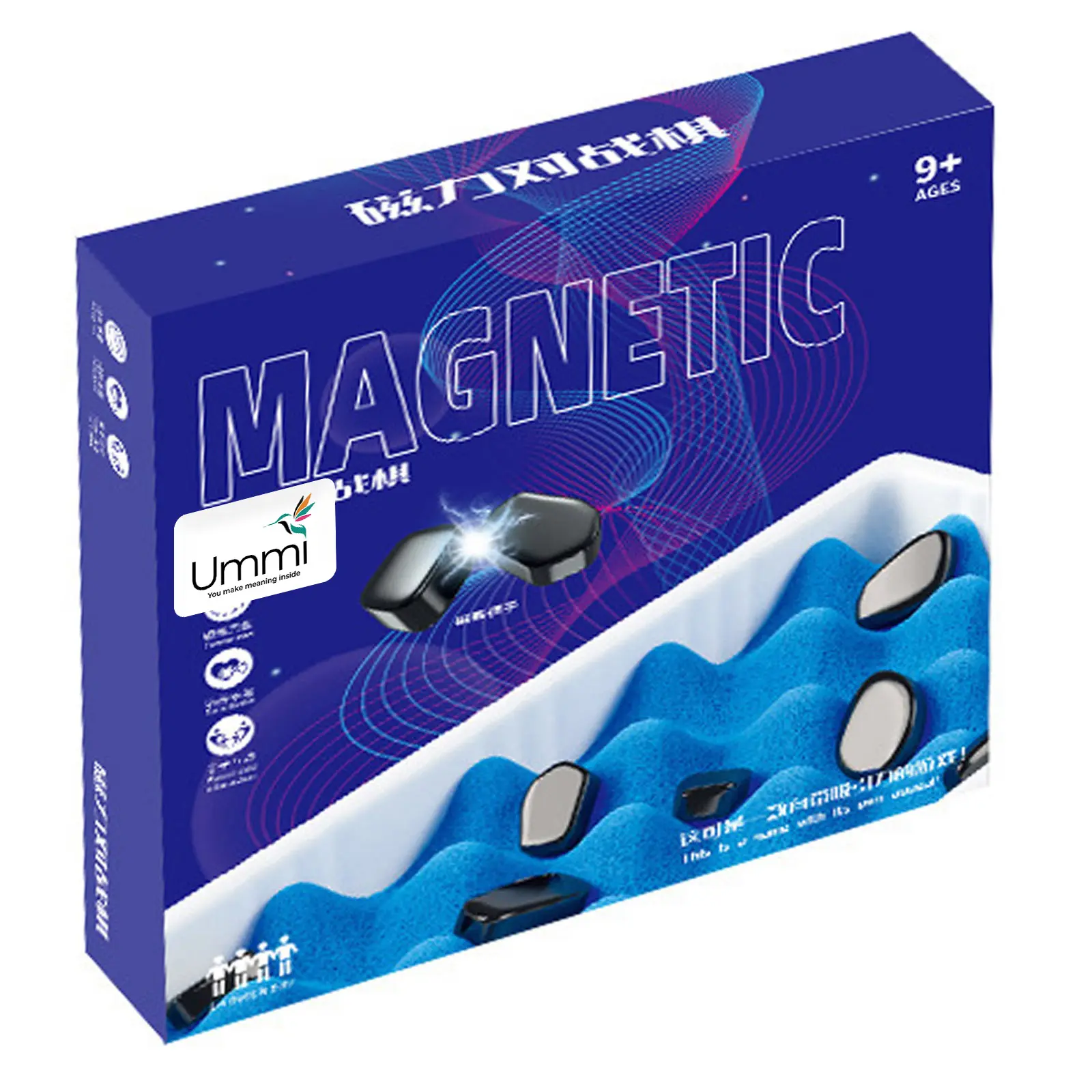Настольная интерактивная игра Ummi 8899 Magnetic Arena Game, White / Blue 2, купить оптом с доставкой