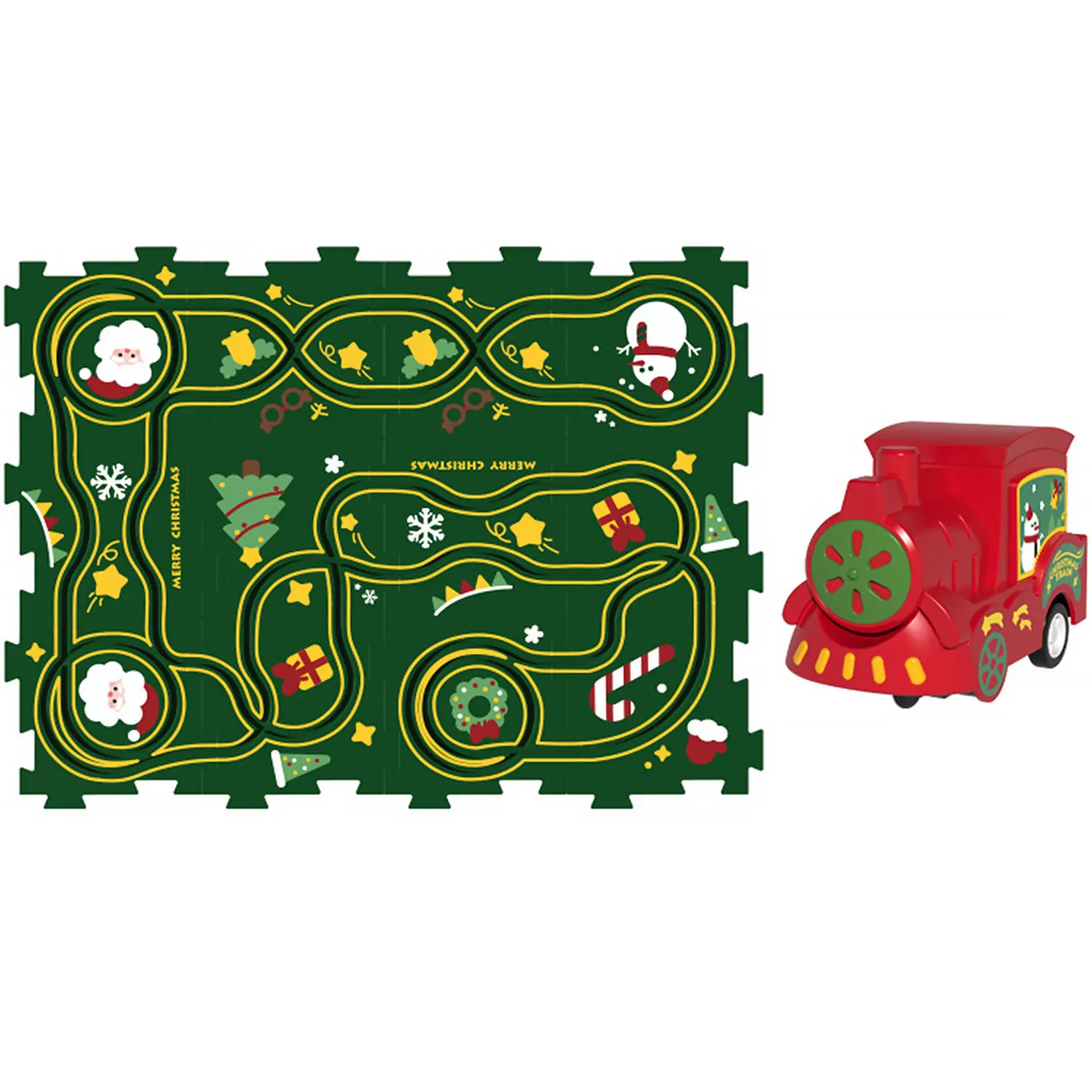 Развивающая игрушка-пазл SHT XDL588-19 Merry Christmas (13pcs), Green, купить оптом с доставкой