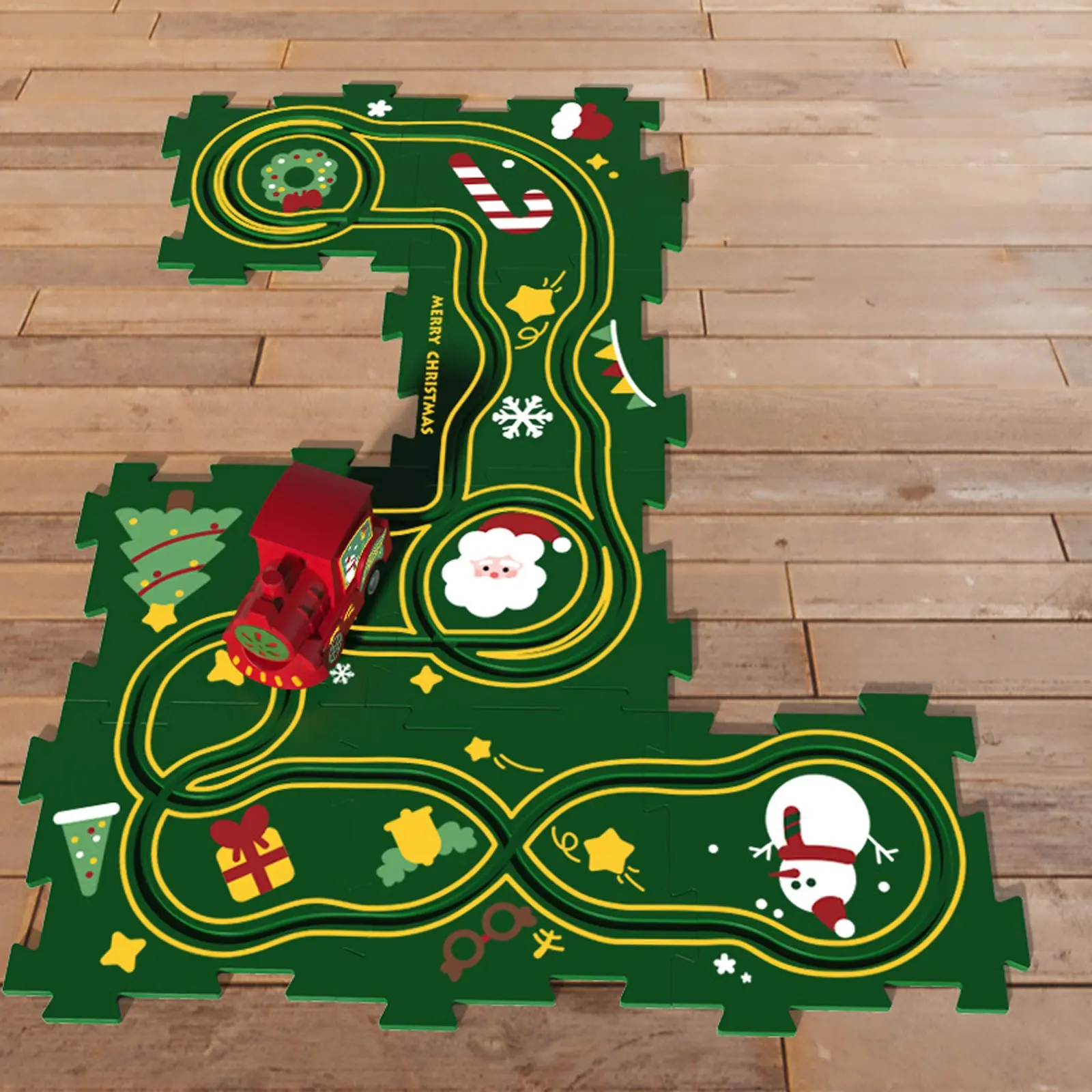 Развивающая игрушка-пазл SHT XDL588-19 Merry Christmas (13pcs), Green 3, купить оптом с доставкой