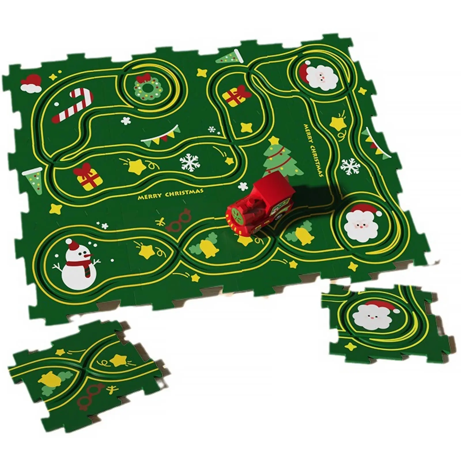 Развивающая игрушка-пазл SHT XDL588-19 Merry Christmas (13pcs), Green 4, купить оптом с доставкой