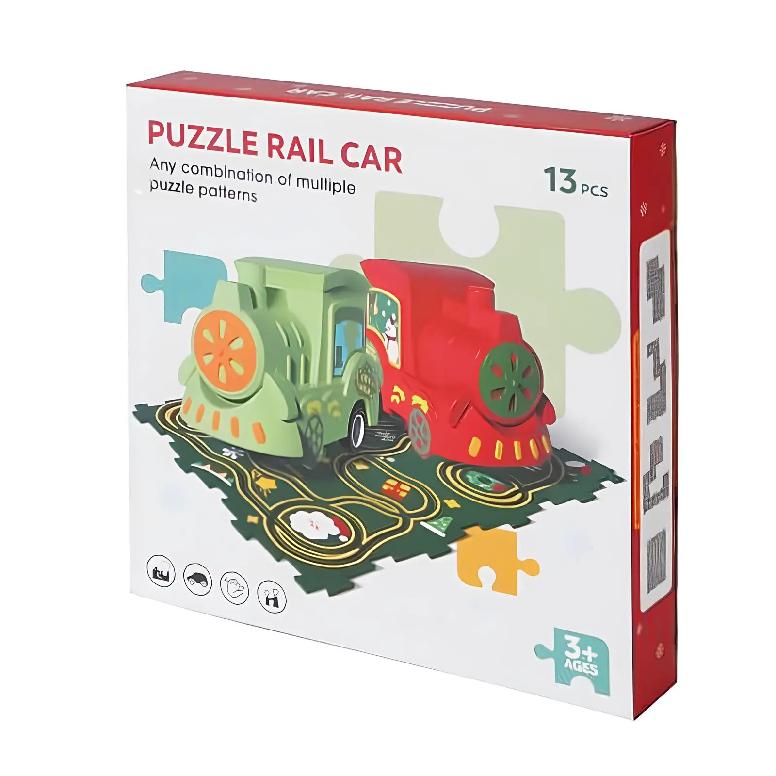 Развивающая игрушка-пазл SHT XDL588-19 Merry Christmas (13pcs), Green 5, купить оптом с доставкой