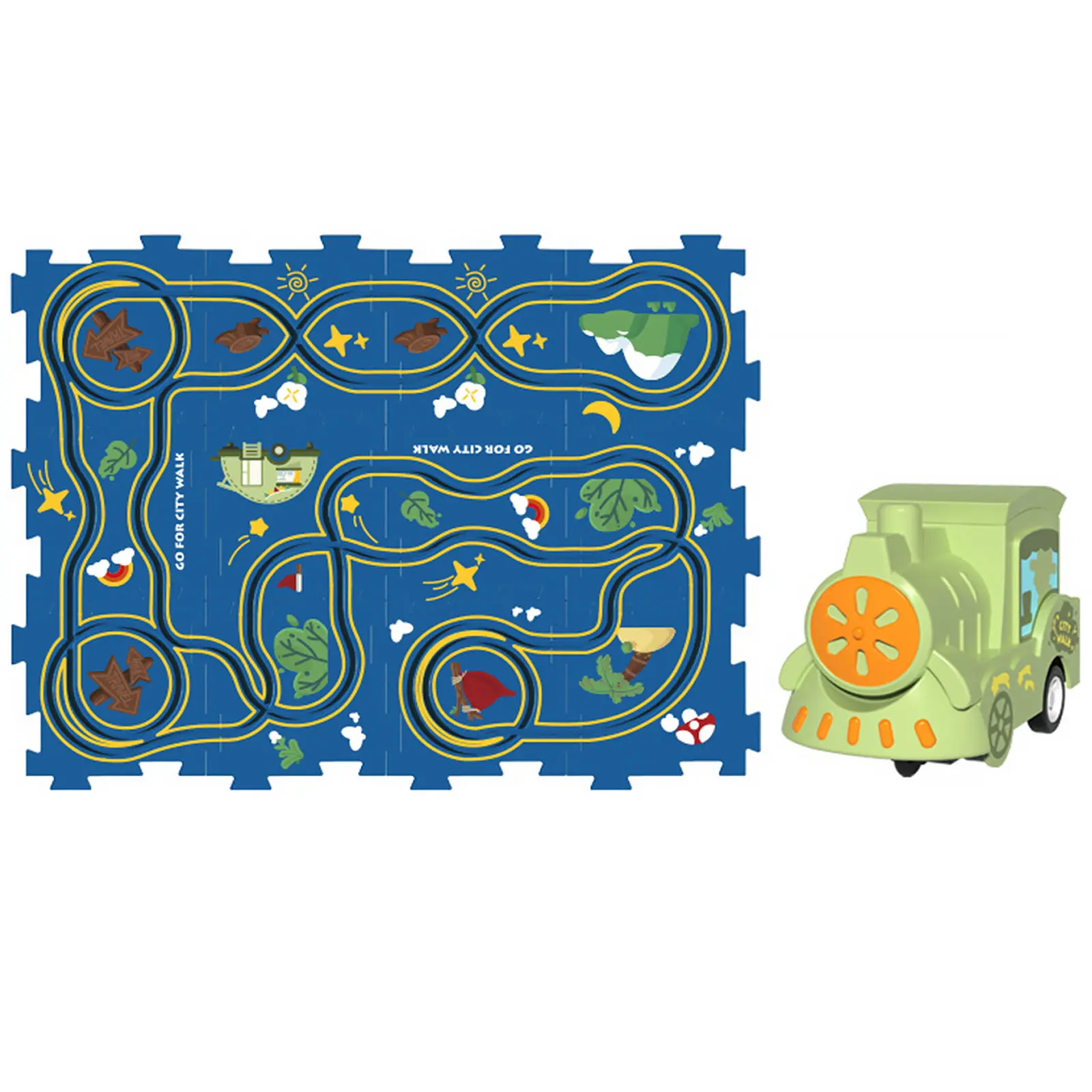 Развивающая игрушка-пазл SHT XDL588-19 Citi Walk (13pcs), Blue, купить оптом с доставкой