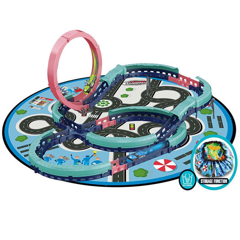 Интерактивный трек с инерционной машинкой SHT 6688-512 (37pcs/2CAR) на картинке №1