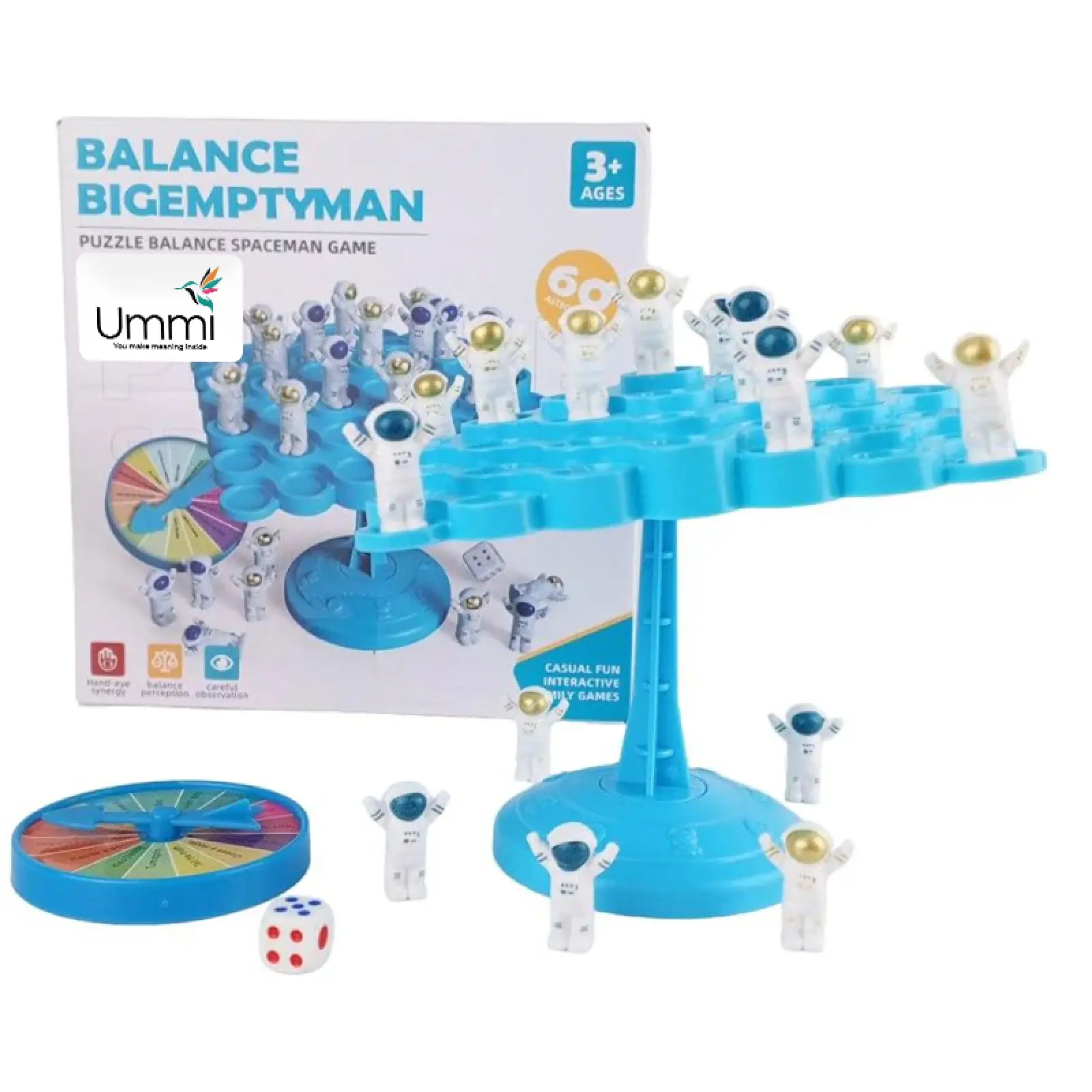 Настольная интерактивная игра Ummi ME-146 Balance Bigemptyman, Blue 3, купить оптом с доставкой