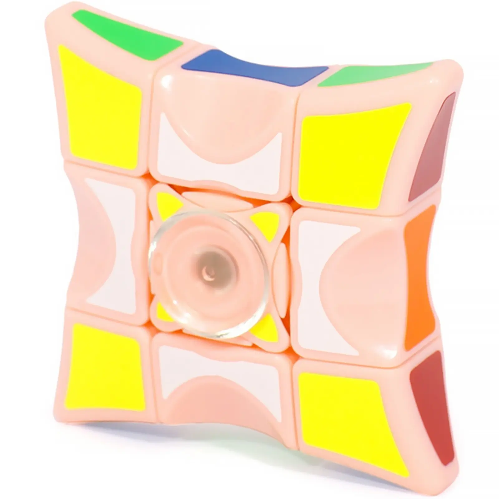 Детская интерактивная головоломка Rubik's Cube Fingertips Spinner, Coral, купить оптом с доставкой