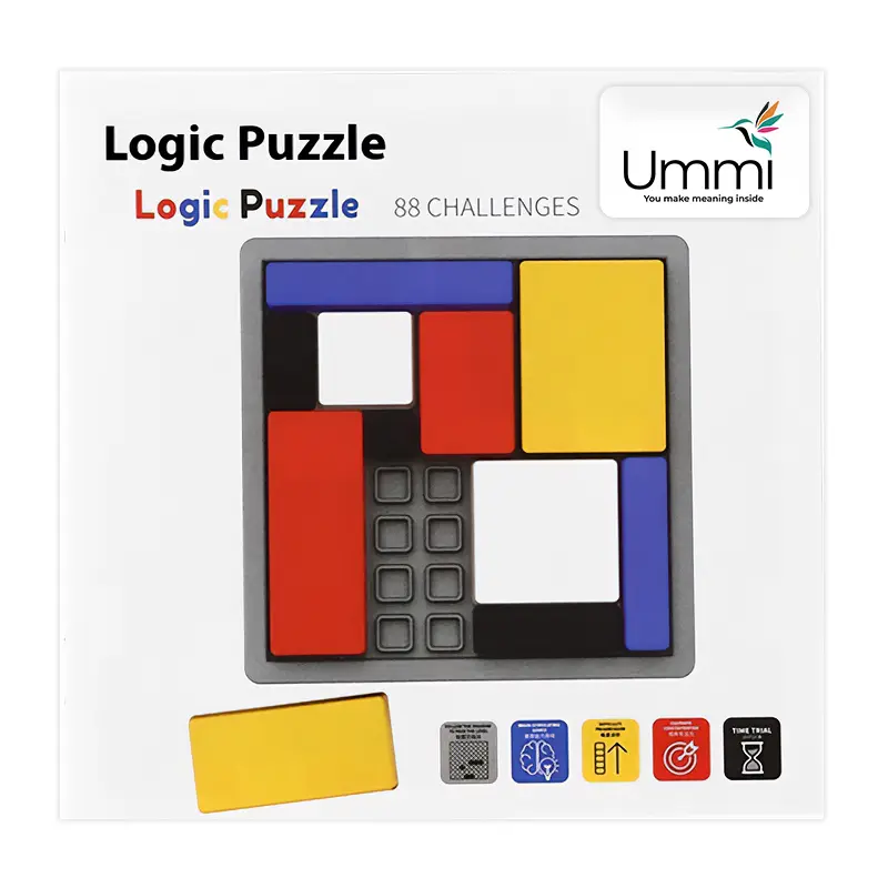Детская интерактивная головоломка Ummi Logic puzzles, Colorful 5, купить оптом с доставкой