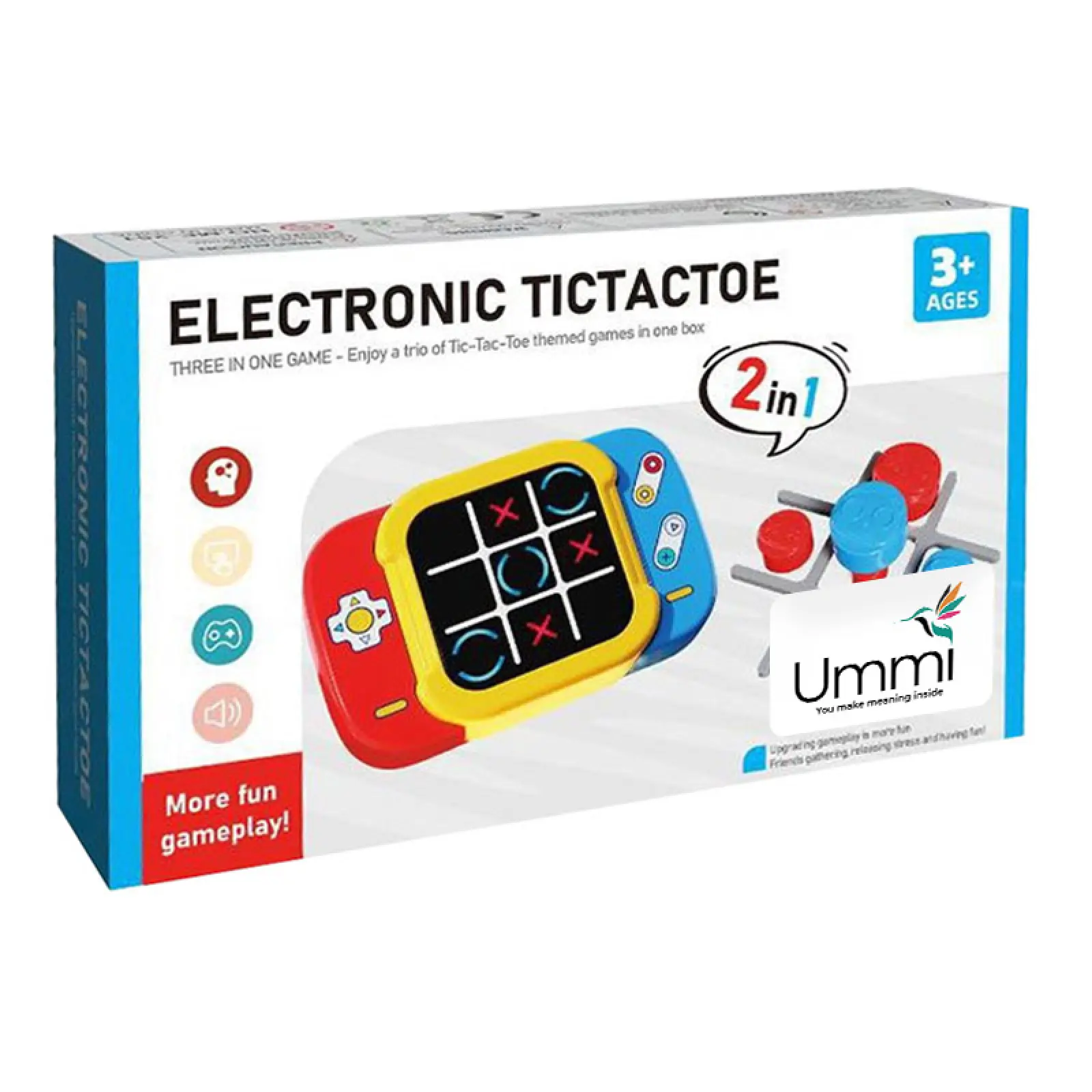 Портативная интерактивная игра Ummi ME-252 2in1 Electronic Tic-Tac-Toe, Yellow 4, купить оптом с доставкой
