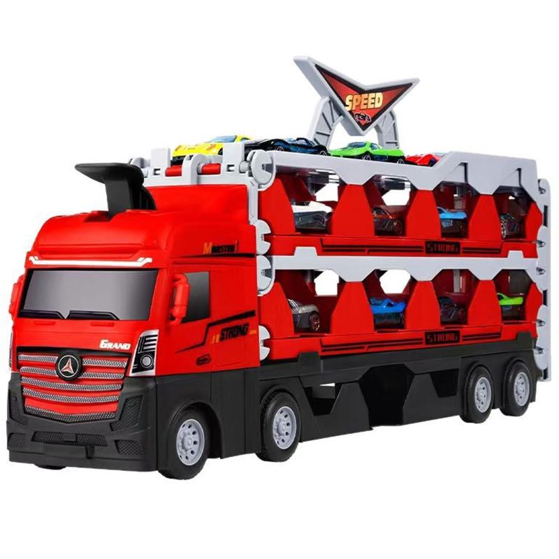 Игровой набор-грузовик SHT D663-T202 Catapult Truck + 8 small car на картинке №2