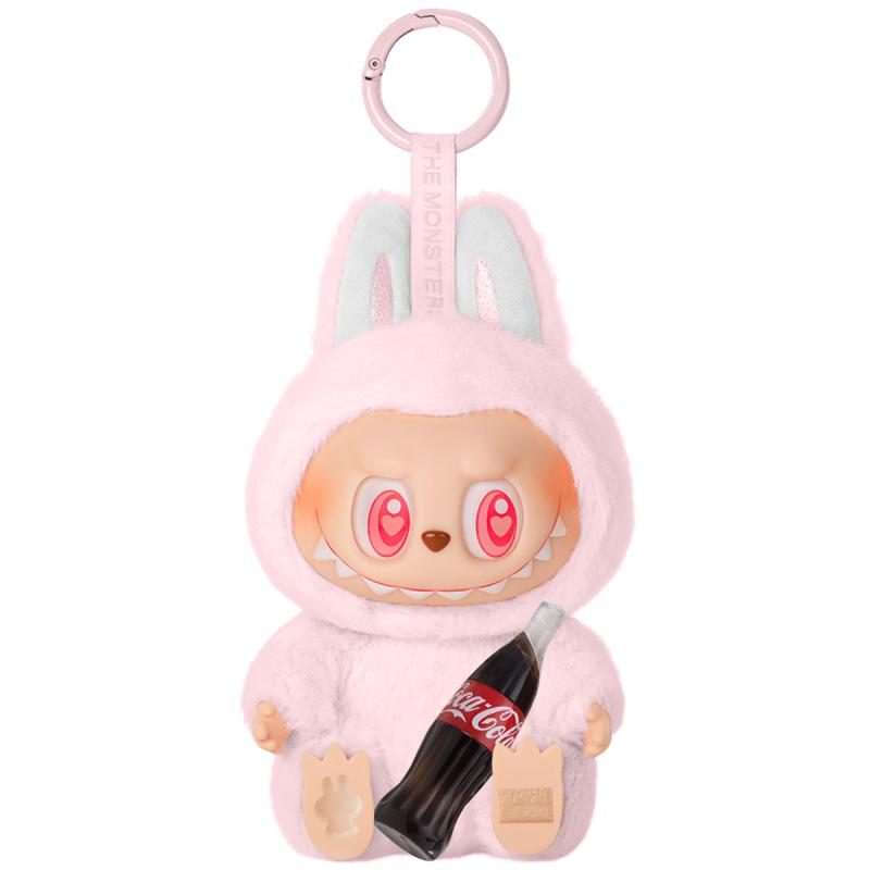 Игрушка - брелок Labubu monsters Pop Mart Big model Cola and Bottle with light and sound на картинке №1