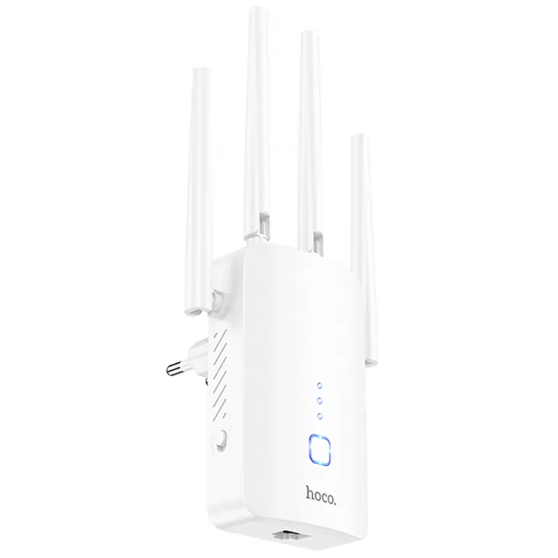 Бездротовий Wi-Fi репитер Hoco HI35 300Mbs 2.4GHz, купити оптом з доставкою