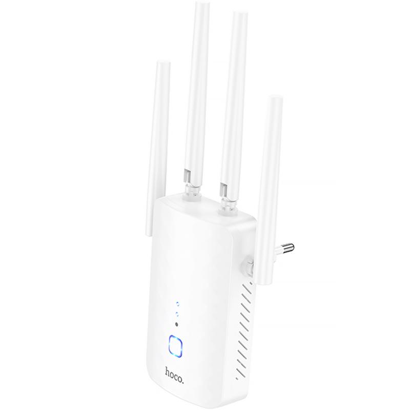 Бездротовий Wi-Fi репитер Hoco HI35 300Mbs 2.4GHz на малюнкі №2