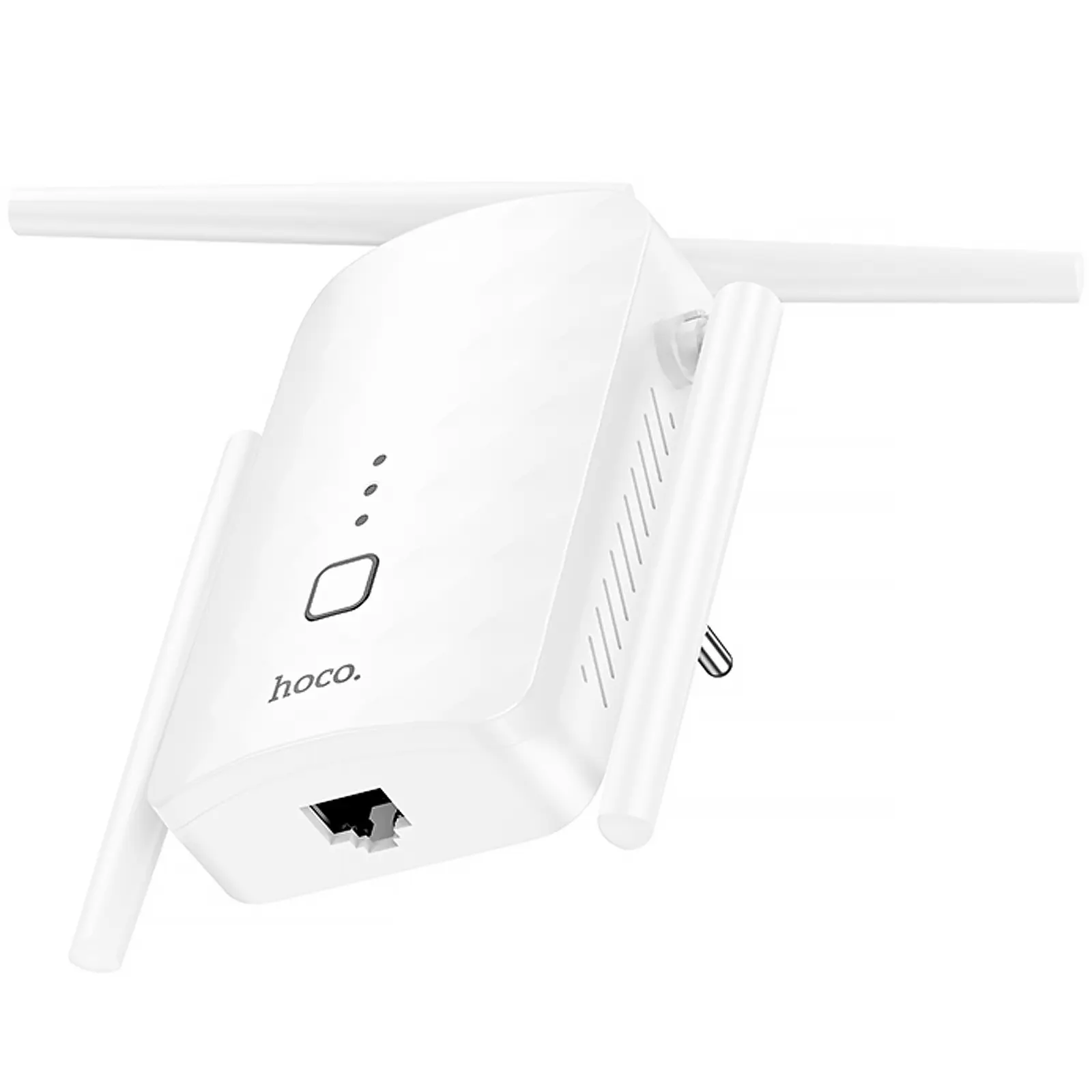 Бездротовий Wi-Fi репитер Hoco HI35 300Mbs 2.4GHz, White 3, купити оптом з доставкою