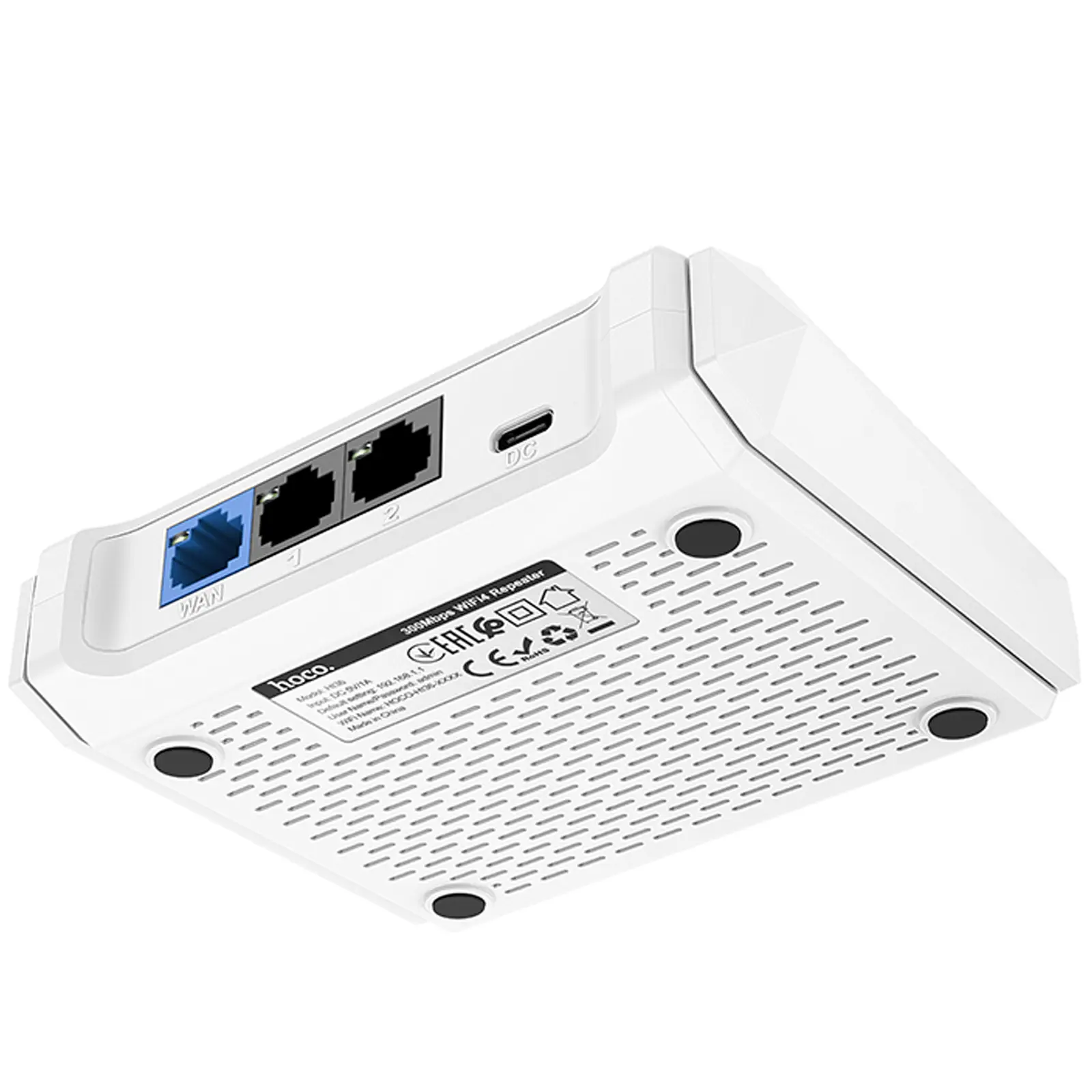 Маршрутизатор (роутер) Hoco HI36 WiFi4 300Mbs, White 5, купить оптом с доставкой