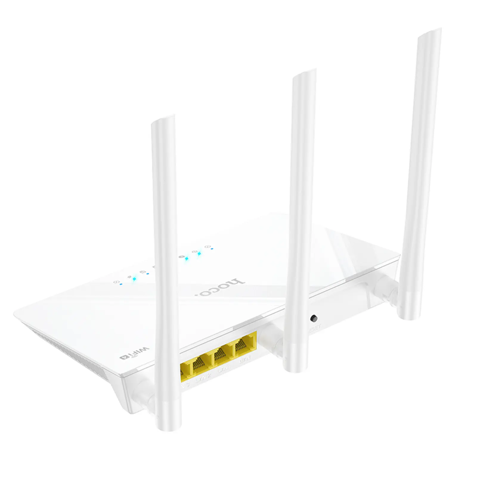 Маршрутизатор (роутер) Hoco HI30 WiFi4 100Mbs, White 3, купить оптом с доставкой