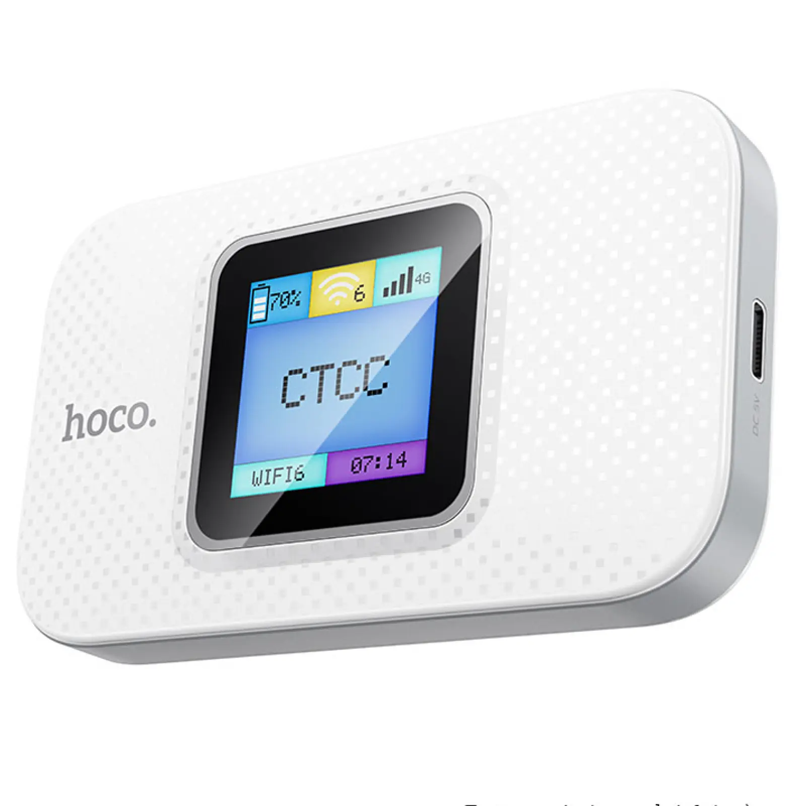 Портативный маршрутизатор (роутер) Hoco DQ12 2100 mAh, White, купить оптом с доставкой