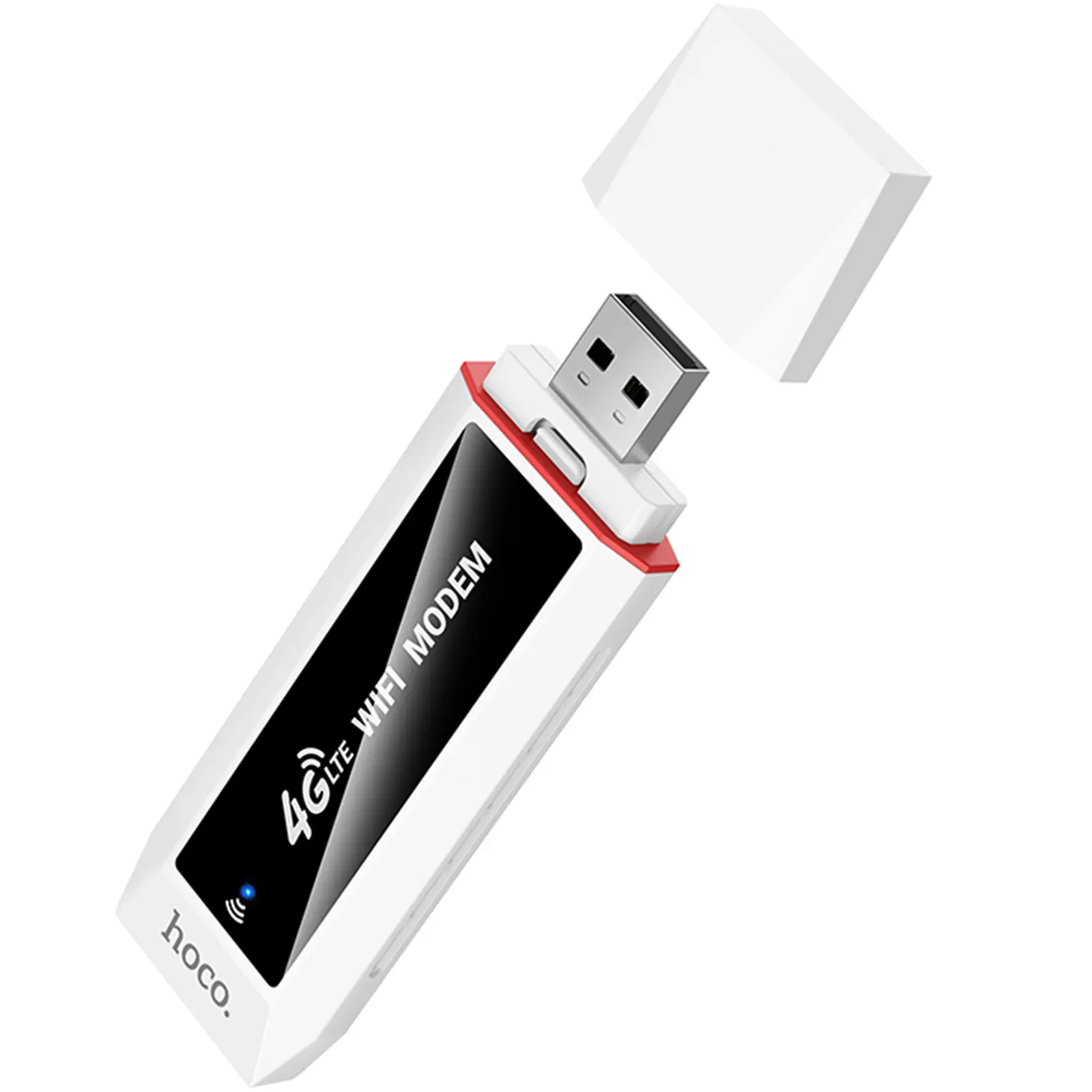 Портативный модем WiFi роутер Hoco HI43 150Mbps (SIM) 2100 mAh, White, купить оптом с доставкой