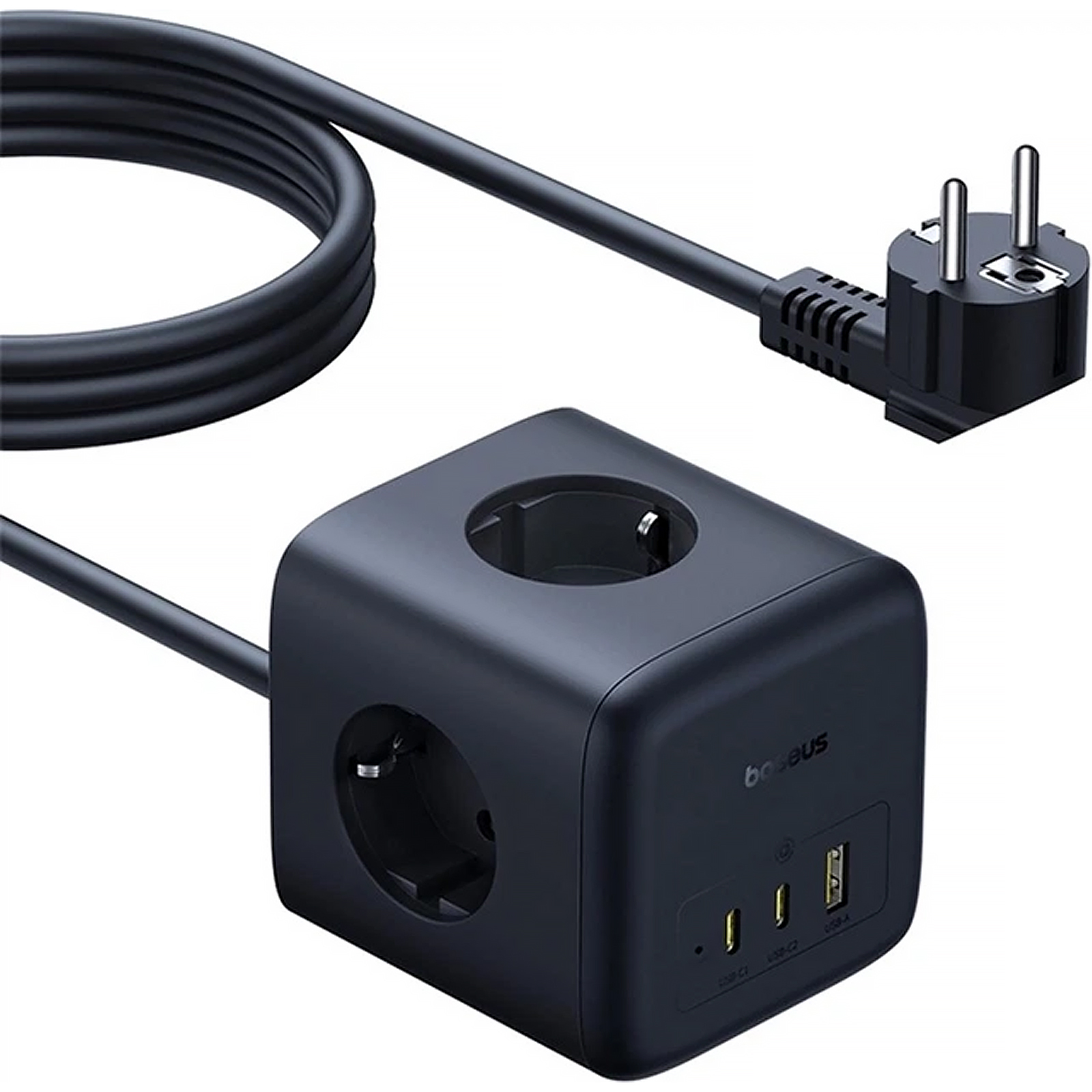 Удлинитель Baseus EnerFill FA11 PD67W+QC3.0 (1USB-A/2C/2Socket) (1.5m) (EFMF67), купить оптом с доставкой