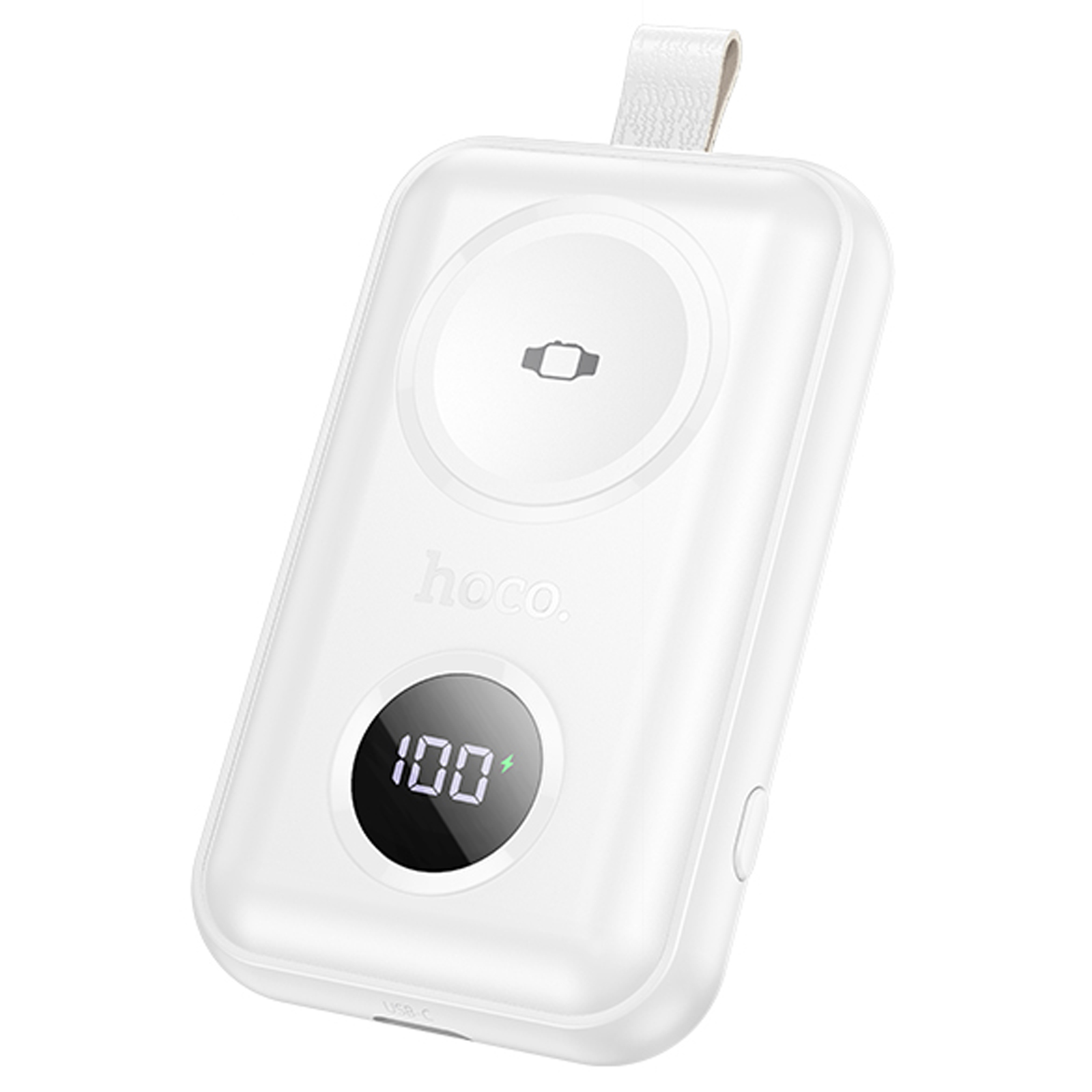 Портативний ЗП Power Bank Hoco J137 for Apple Watch 2.5W 2500 mAh, White, купити оптом з доставкою