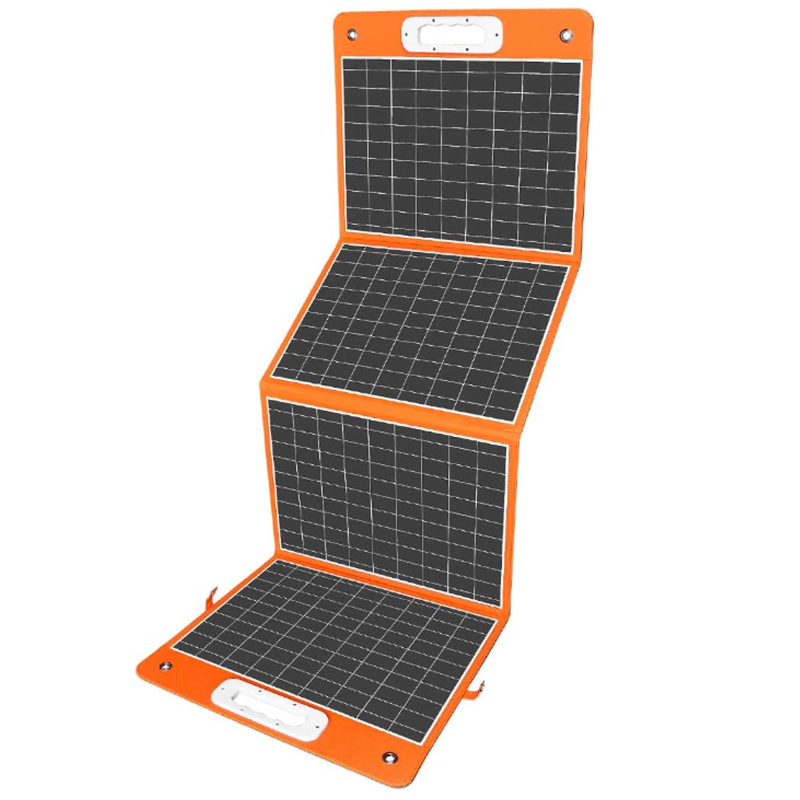 Портативная солнечная панель TSP-18V-100W Monocrystalline PD65W+QC3.0 (1USB-A/1C), Black, купить оптом с доставкой