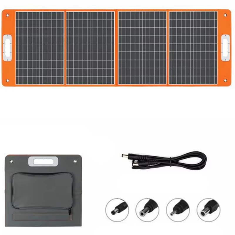 Портативная солнечная панель TSP-18V-100W Monocrystalline PD65W+QC3.0 (1USB-A/1C), Black 1, купить оптом с доставкой