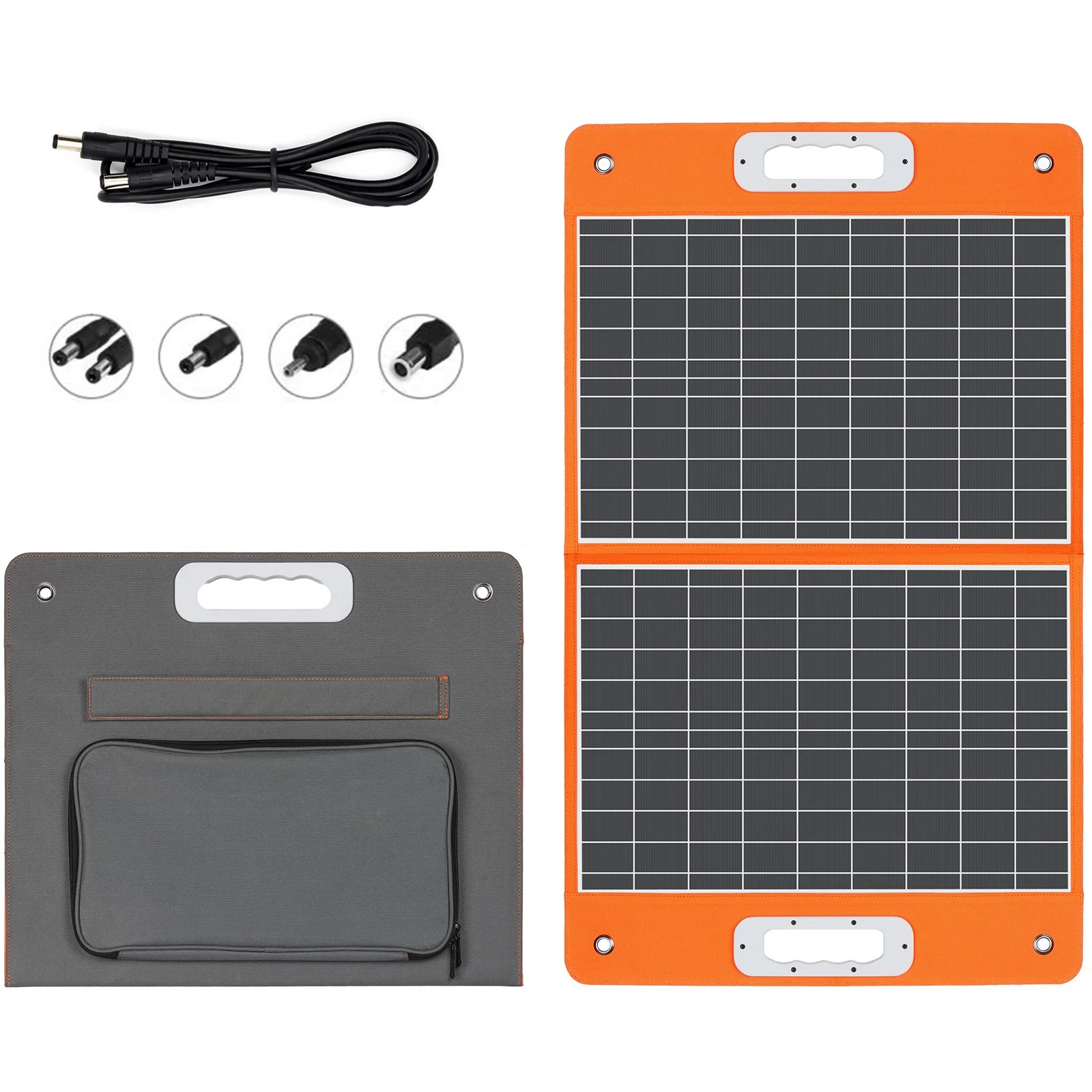 Портативна сонячна панель TSP-18V-60W Monocrystalline PD45W+QC3.0 (1USB-A/1C), Black 1, купити оптом з доставкою