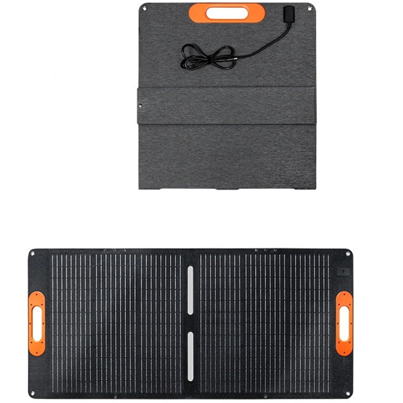 Портативная солнечная панель FGM-24V-100W Monocrystalline PD65W+QC3.0 IP67 (1USB-A/1C), Black 5, купить оптом с доставкой