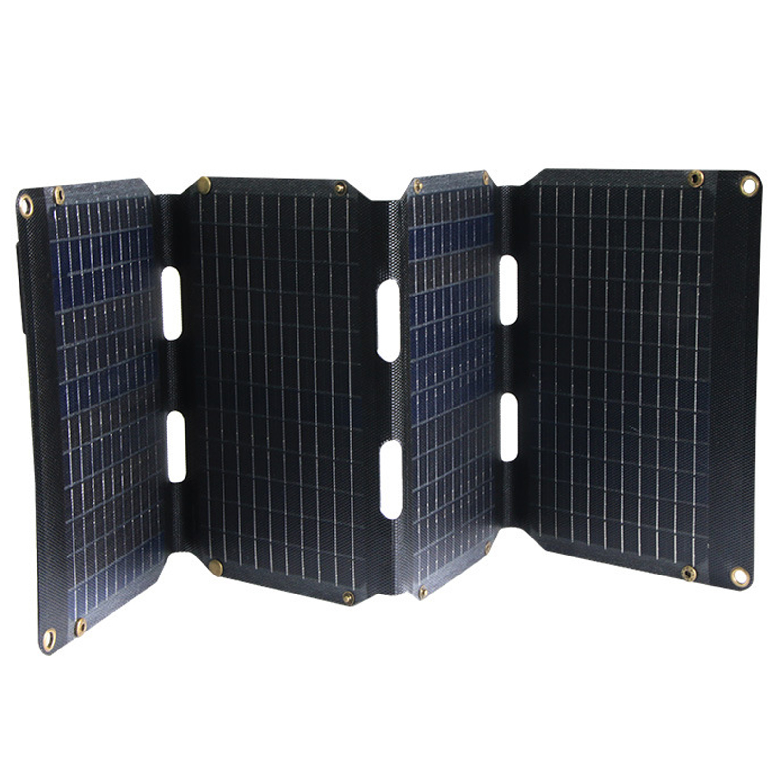 Портативная солнечная панель FGM-24V-60W Monocrystalline PD65W+QC3.0 IP67 (1USB-A/1C), Black 2, купить оптом с доставкой