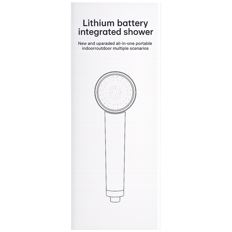 Портативный душ BL01-901 Water Temp and Battery Level Indicator 2000mAh (USB-C) на картинке №6