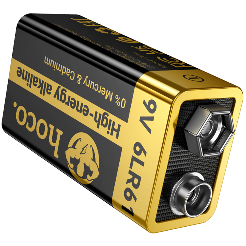 Батарейки Hoco JA9 9V (6LR61) Alkaline 1 pcs, Black 4, купить оптом с доставкой