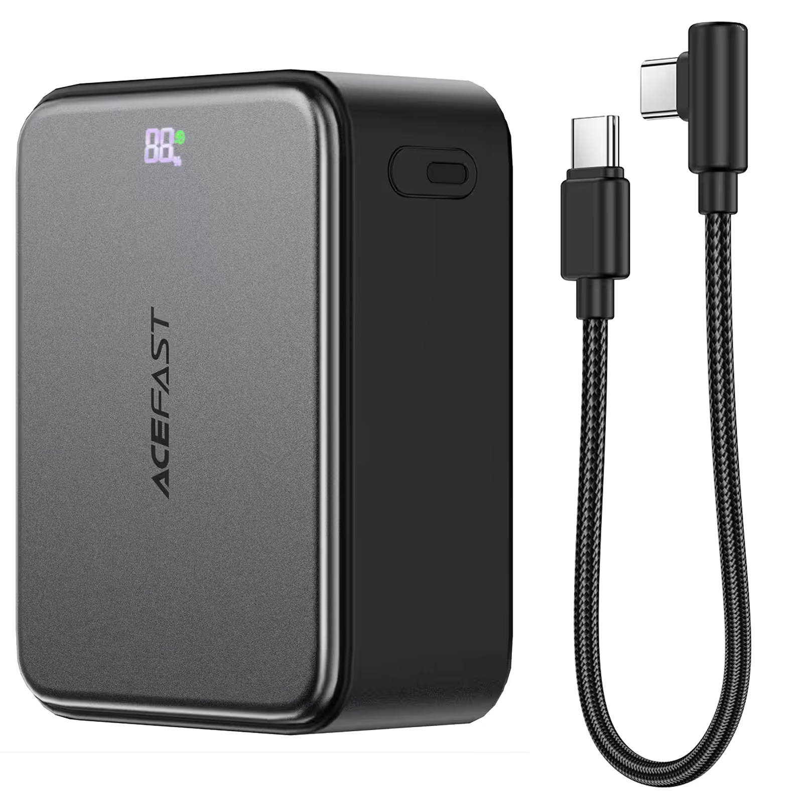 Портативное ЗУ Power Bank Acefast M28 22.5W with cable 10000 mAh, Black 3, купить оптом с доставкой