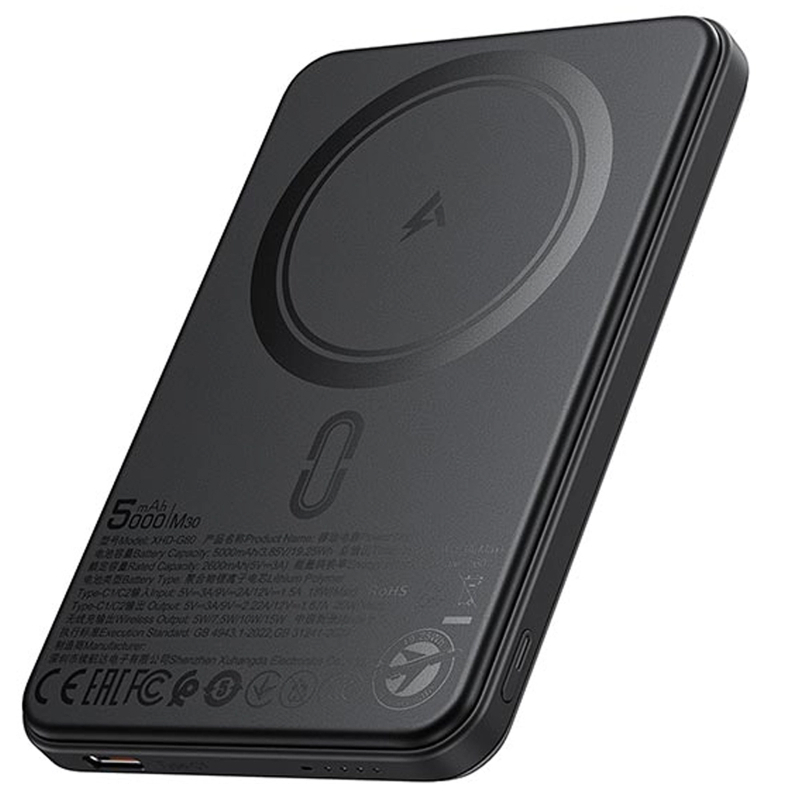 Портативний ЗП Power Bank Acefast M30 PD20W з БЗП with cable 5000 mAh на малюнкі №4