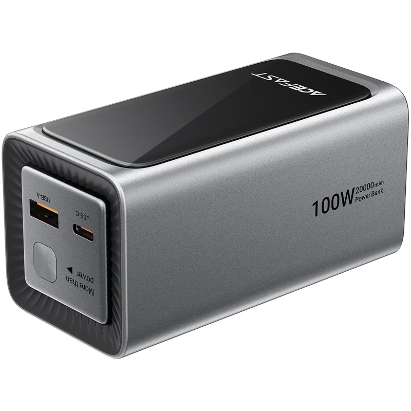 Портативное ЗУ Power Bank Acefast M33 100W 20000 mAh, Metal gray, купить оптом с доставкой