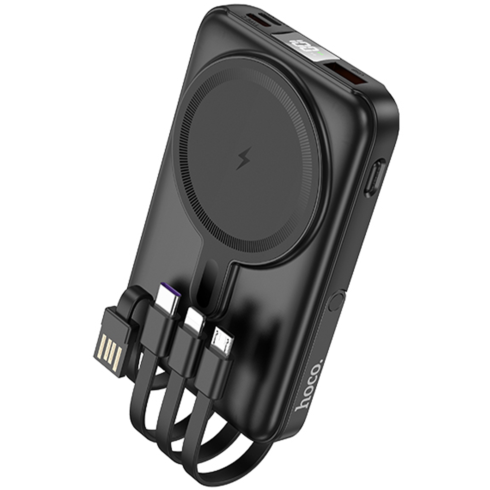 Портативное ЗУ Power Bank Hoco J135 Rico 22.5W+PD20W с БЗУ 10000 mAh, Black, купить оптом с доставкой