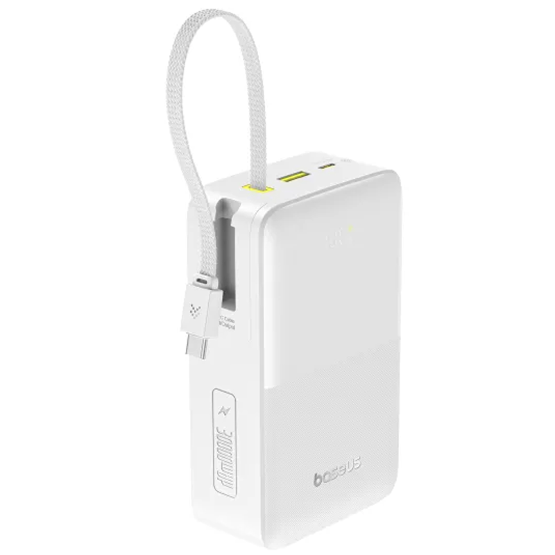 Портативний ЗП Power Bank Baseus EnerFill FC51 Bipow2 Pro 22.5W 30000mAh (E0028100), White 2, купити оптом з доставкою