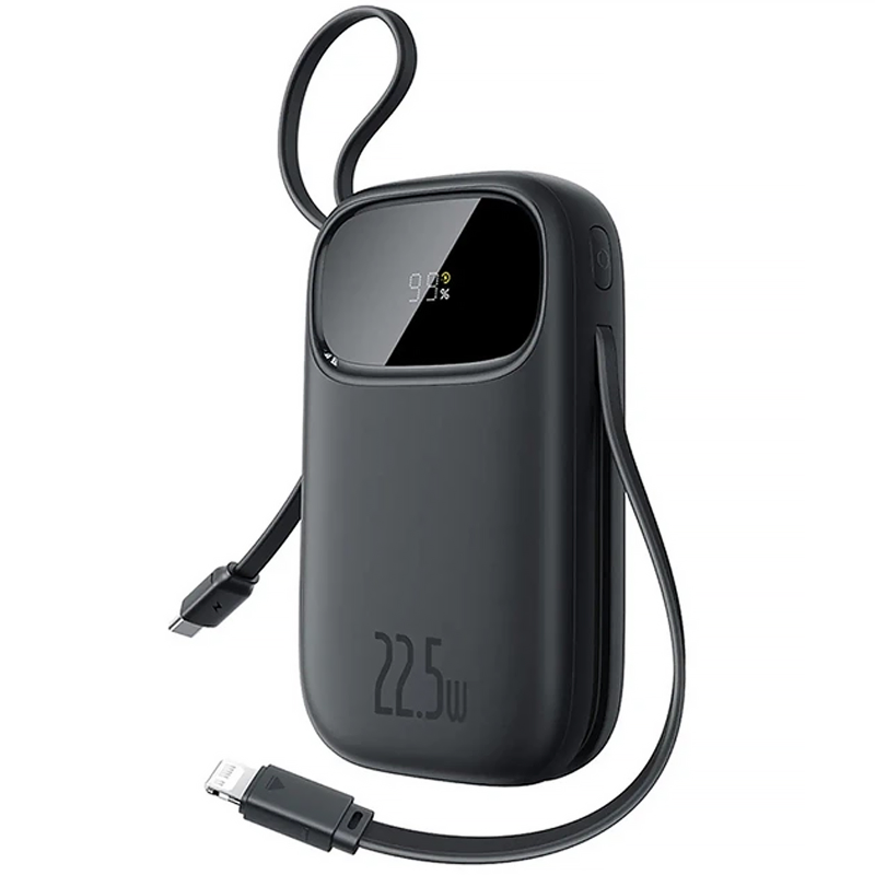 Портативний ЗП Power Bank Baseus EnerFill FC31 PD22.5W with cables 20000 mAh (PPQD3), Cosmic Black, купити оптом з доставкою