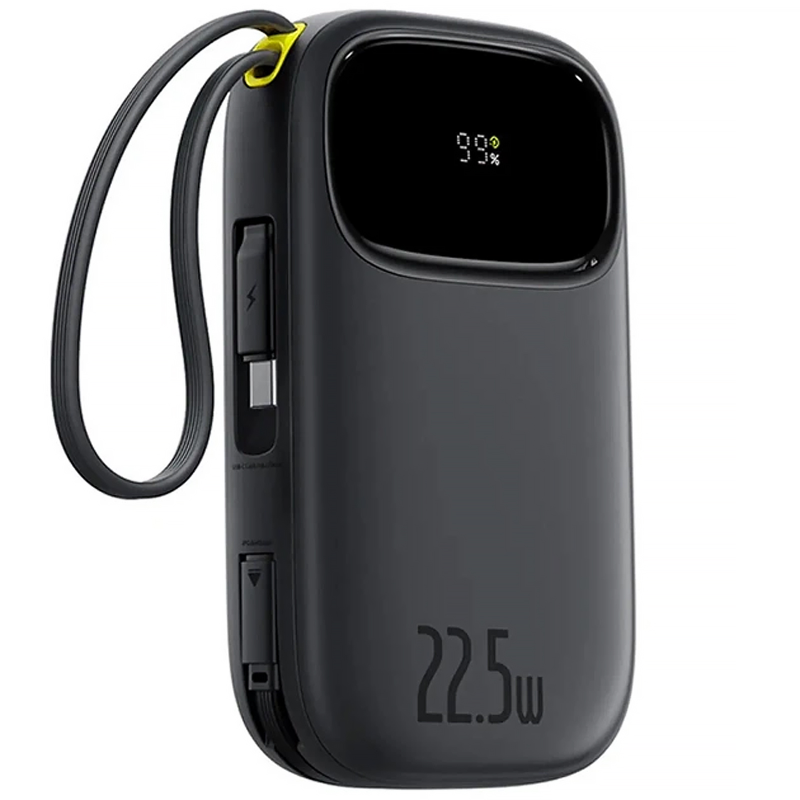 Портативний ЗП Power Bank Baseus EnerFill FC31 PD22.5W with cables 20000 mAh (PPQD3), Cosmic Black 1, купити оптом з доставкою