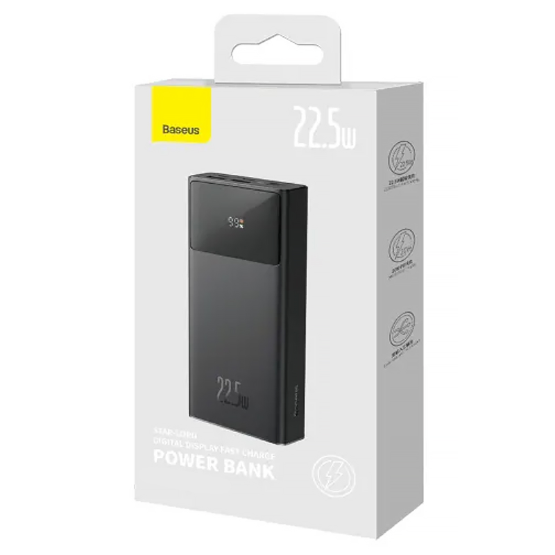 Портативний ЗП Power Bank Baseus Star-Lord PD22.5W 10000 mAh (PPXJ10), Black 1, купити оптом з доставкою
