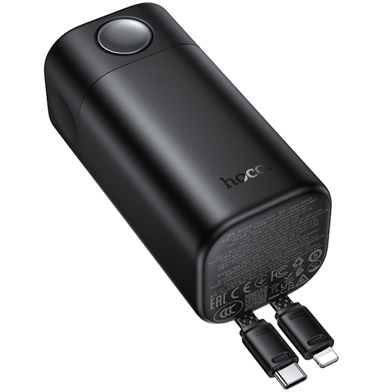 Портативное ЗУ Power Bank Hoco Q59 Chispeante PD65W with cables 20000 mAh, Black 6, купить оптом с доставкой