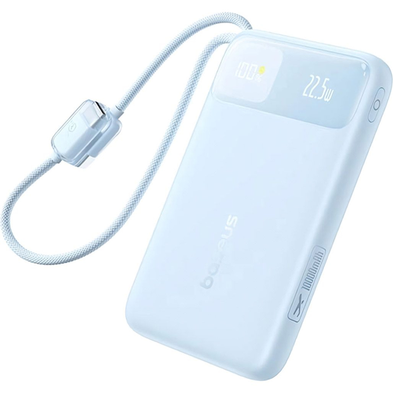 Портативний ЗП Power Bank Baseus EnerFill FC11 PD22.5W with cable 10000 mAh (2USB-C) (E0027R) на малюнкі №1
