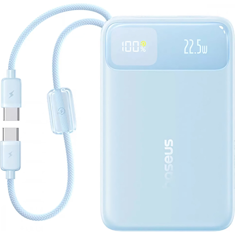 Портативний ЗП Power Bank Baseus EnerFill FC11 PD22.5W with cable 10000 mAh (2USB-C) (E0027R) на малюнкі №2