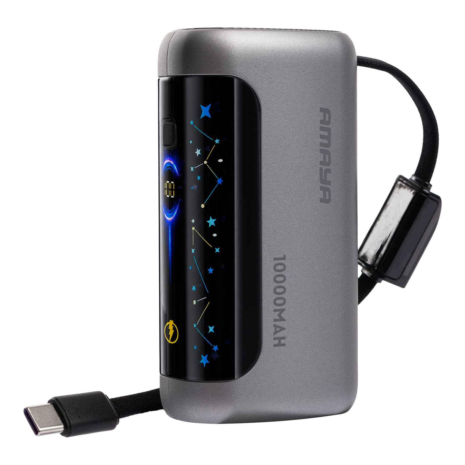 Уценка Портативное ЗУ Power Bank Amaya F040C PD22.5W with display and cable 10000 mAh, купить оптом с доставкой