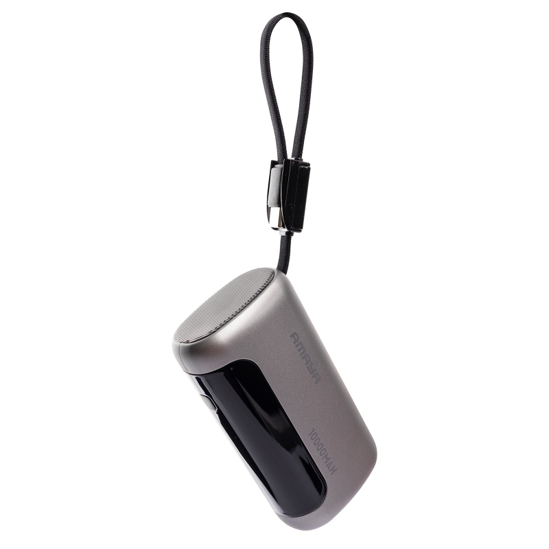 Уценка Портативное ЗУ Power Bank Amaya F040C PD22.5W with display and cable 10000 mAh, Поврежденная упаковка / Gun Grey 3, купить оптом с доставкой