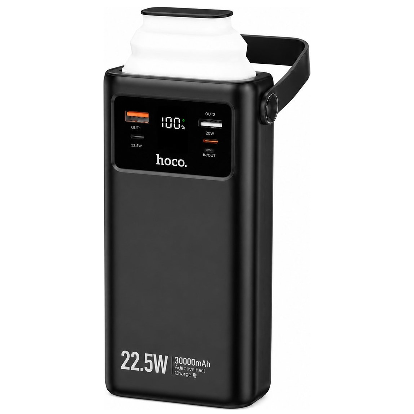 Портативное ЗУ Power Bank Hoco EJ65 High 22.5W+PD20W with cable 30000 mAh, Black 1, купить оптом с доставкой