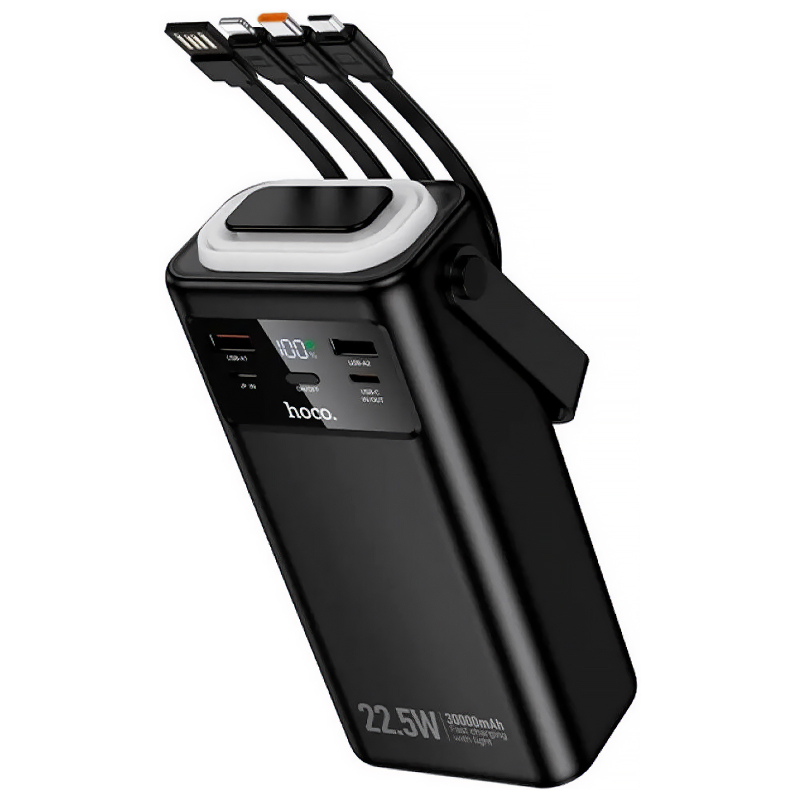 Портативное ЗУ Power Bank Hoco EJ65 High 22.5W+PD20W with cable 30000 mAh на картинке №3