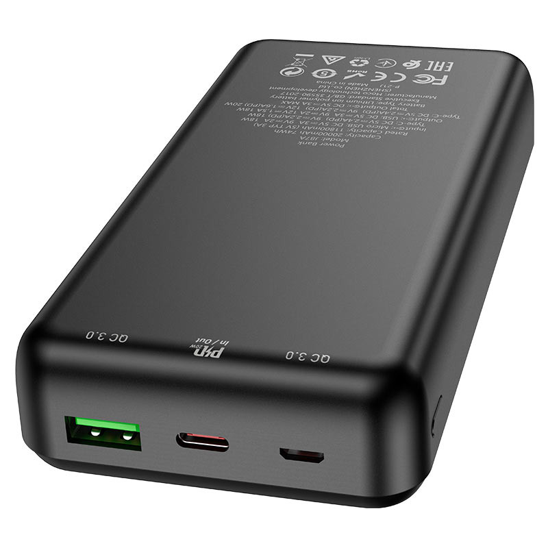 Портативний ЗП Power Bank Hoco J87A Tacker PD20W+QC3.0 20000 mAh на малюнкі №3